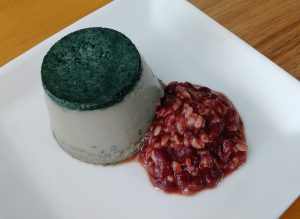 ヨモギプリンと発酵あんこ