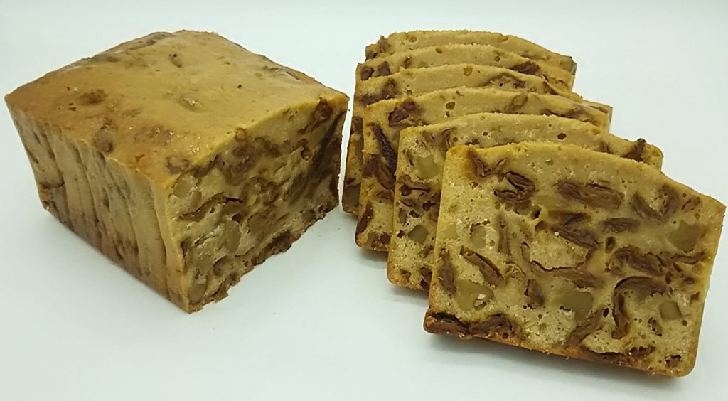薬膳ケーキ「龍眼肉・クルミ・柑橘皮」